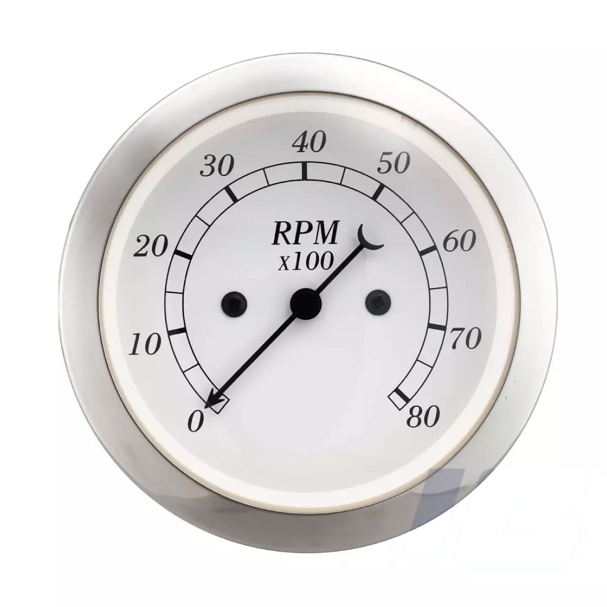 White Face Black Neddle - Tachometer For Vintage Car